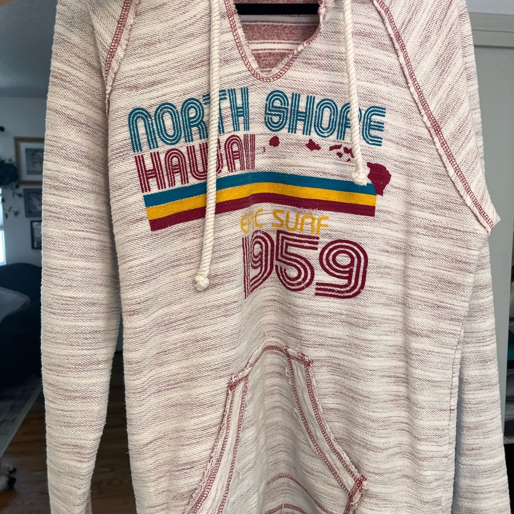 Striped Hoodie Sweater - North Shore Hawaii 1959